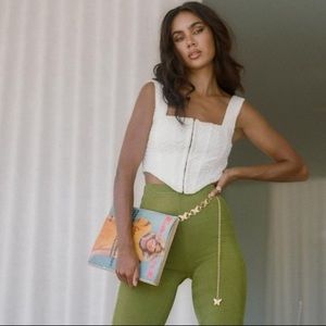 Princess Polly bustier top in white